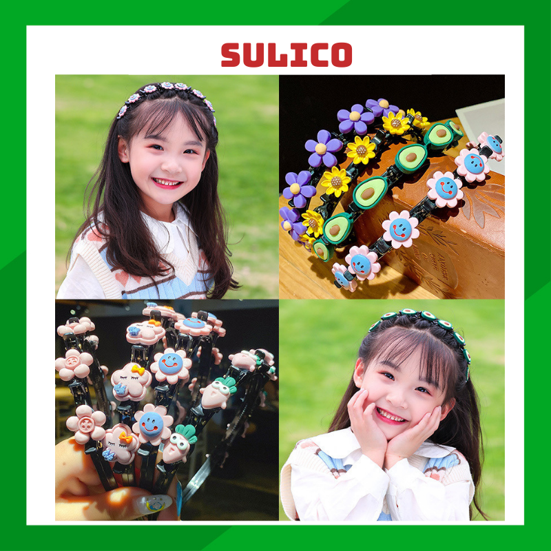 Bờm tóc hoa quả cho bé sulico