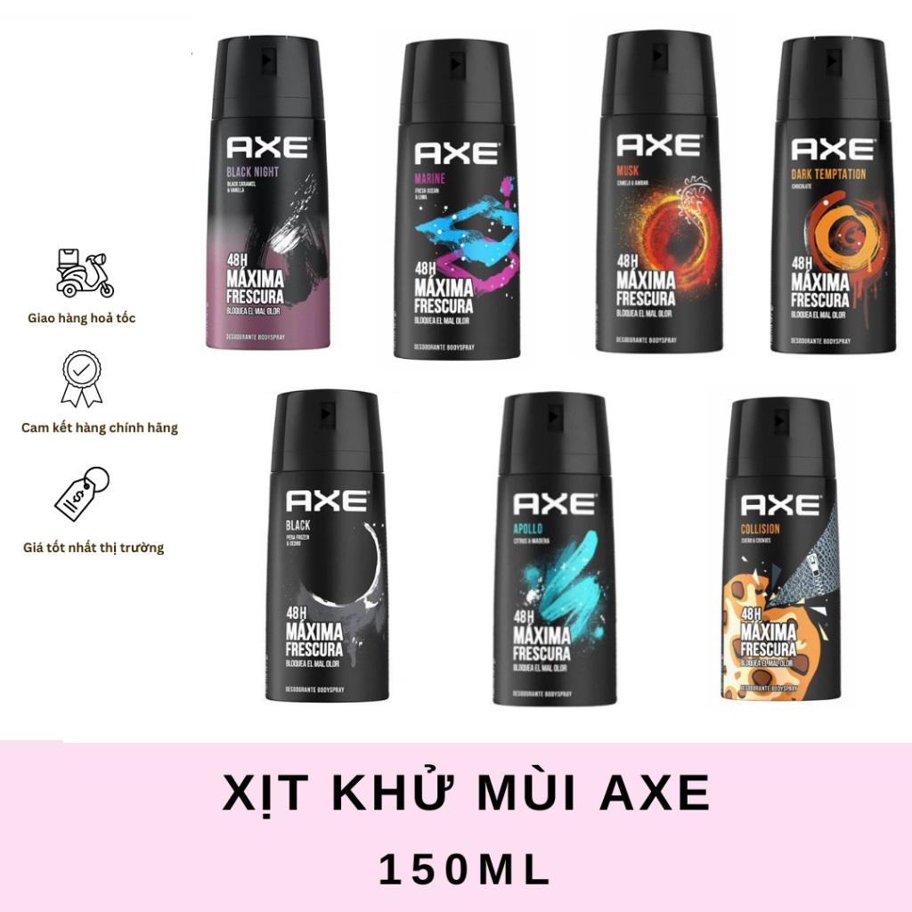 Xịt Khử Mùi Toàn Thân Nam AXE 150ml Châu Âu