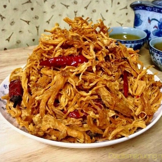 500g KHÔ GÀ BƠ TỎI LOẠI NGON