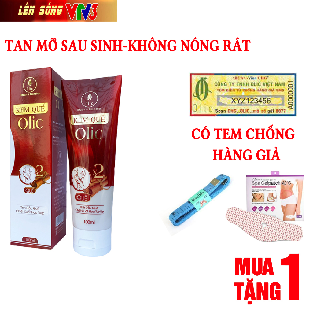 Kem tan mỡ olic - Gel săn chắc quế giảm eo mỡ hiệu quả