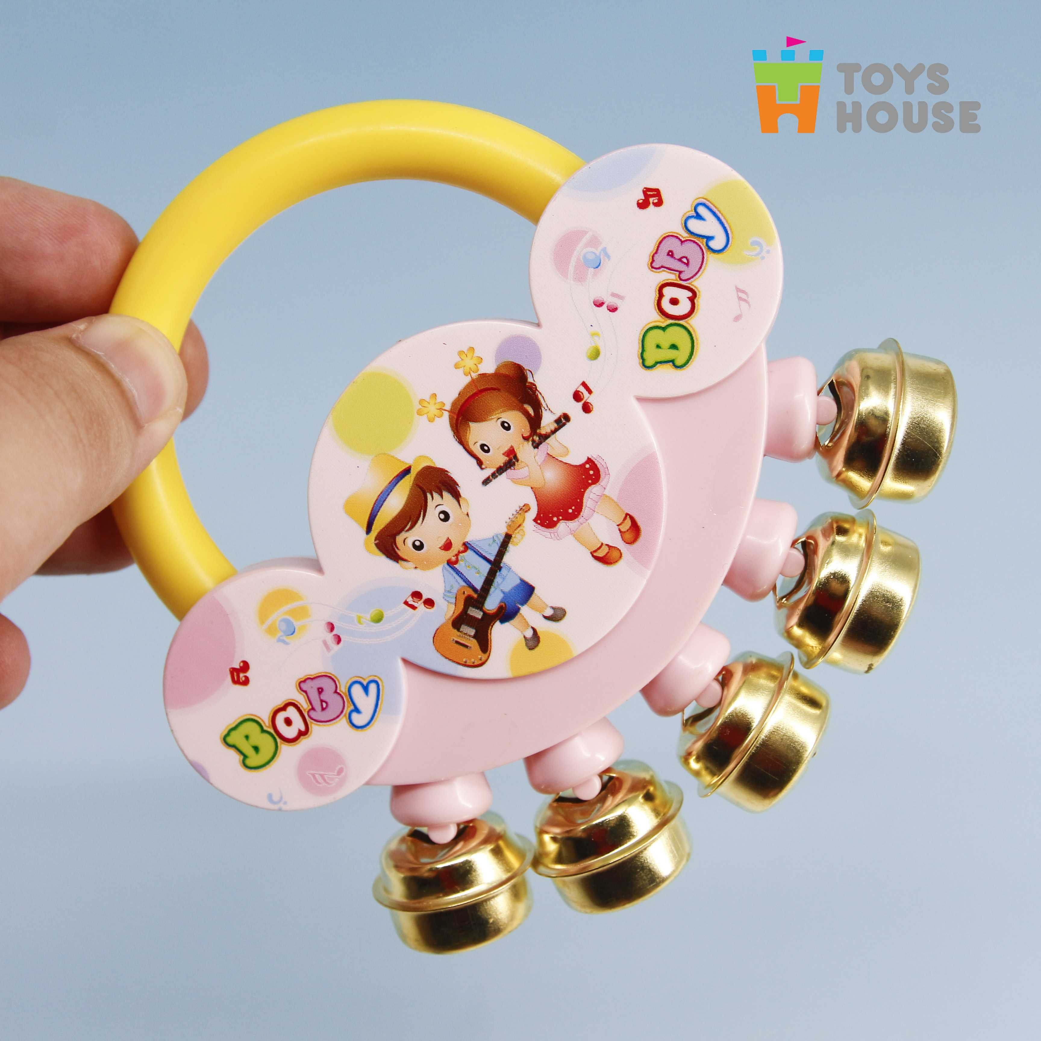 set đồ chơi xúc xắc, lục lạc, kèn, trống toyshouse dành cho bé từ sơ sinh 733 - giúp bé phát triển thị giác, thính giác 5
