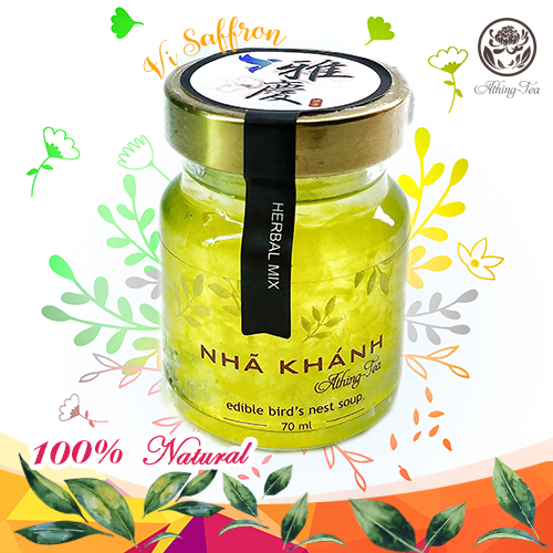 Tổ yến nguyên chất chưng thảo mộc - vị SAFFRON