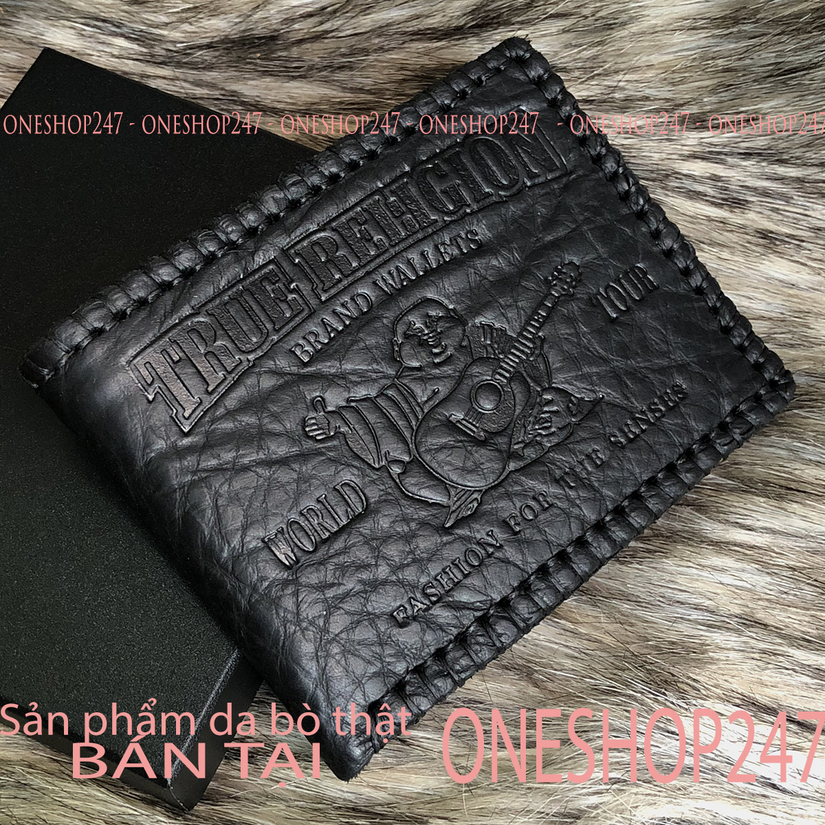 Bóp nam da bò thật 100% ví nam khâu tay bền đẹp ví da bò