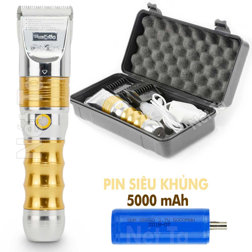 Tông đơ cắt tóc chuyên nghiệp pin trâu B60 (LƯỠI SỨ )