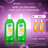 MUA 2 TẶNG 2 Nước Lau Sàn Cao Cấp Keido – Hương Quế, Hương Sả Chanh, Chiết Xuất Thiên Nhiên, Ngăn Côn Trùng