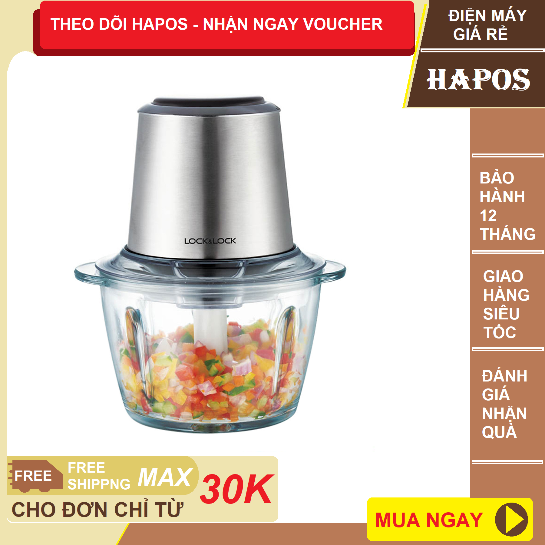Máy xay thịt lock&lock ejm161blk
