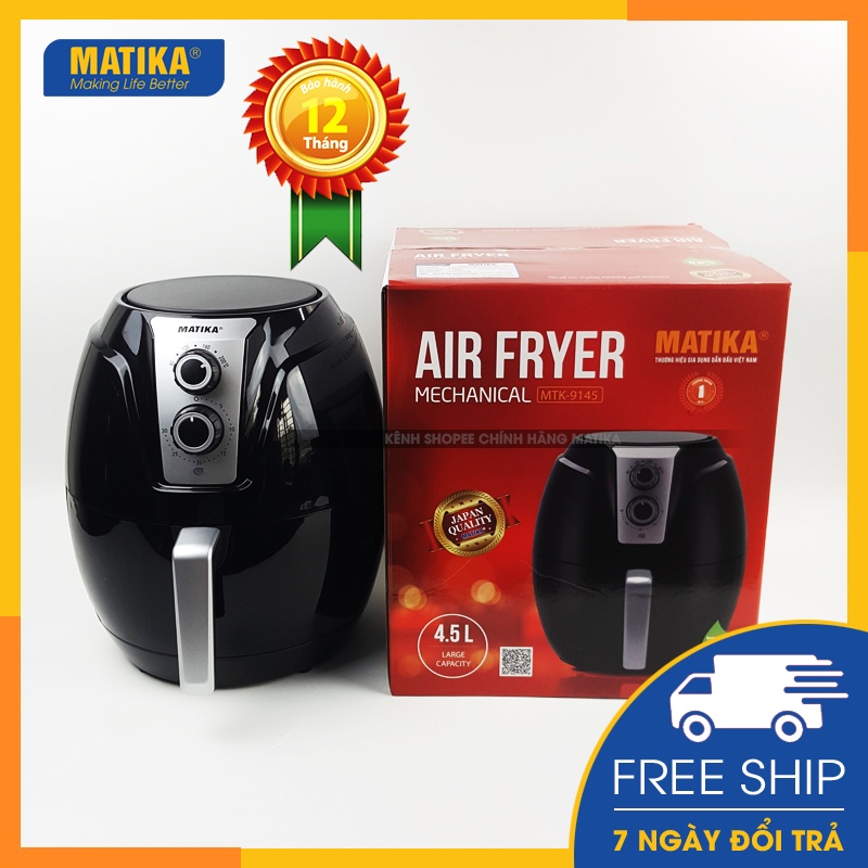 Nồi chiên không dầu matika 4.5l 1400w mtk-9145