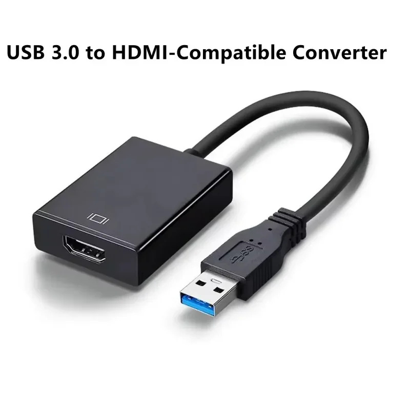 HD 1080P USB 3.0 to HDMI-Compatible Converter Multi Display Graphic Adapter for PC Laptop Projector LCD Free Driver