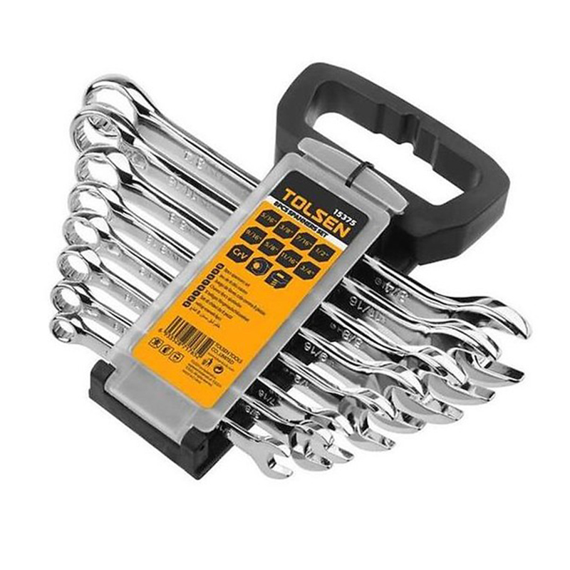 Chìa khóa vòng-miệng hệ inch bộ 8 cây tolsen