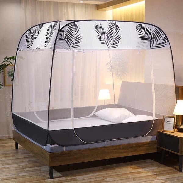 [TẶNG ĐÈN NGỦ CẢM ỨNG ] Màn Ngủ Kiểu Mới- Màn Chụp đỉnh vuông Đa Năng Gấp Gọn Chống Muỗi KT:1m8 x 2m Mùng Gấp Gọn Phù Hợp Với Mọi Gia Đình- Chất Liệu, Vải Tuyn, Khung Thép- Đẹp Độ Bền Cao- Dễ Dàng Mở Và Xếp Gọn