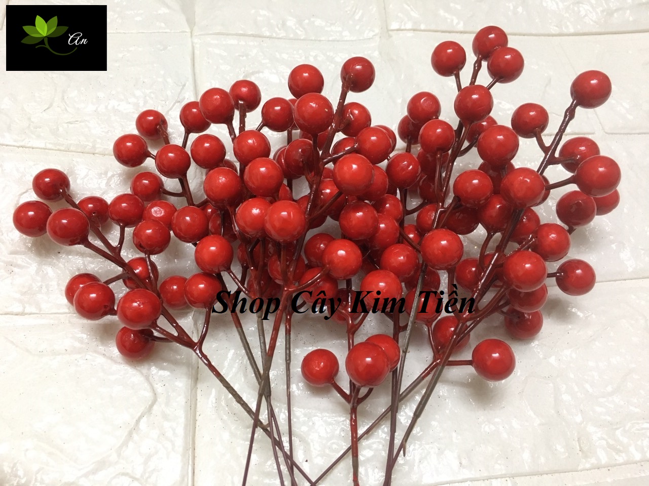Đào đông chùm 12 quả dùng trong trang trí