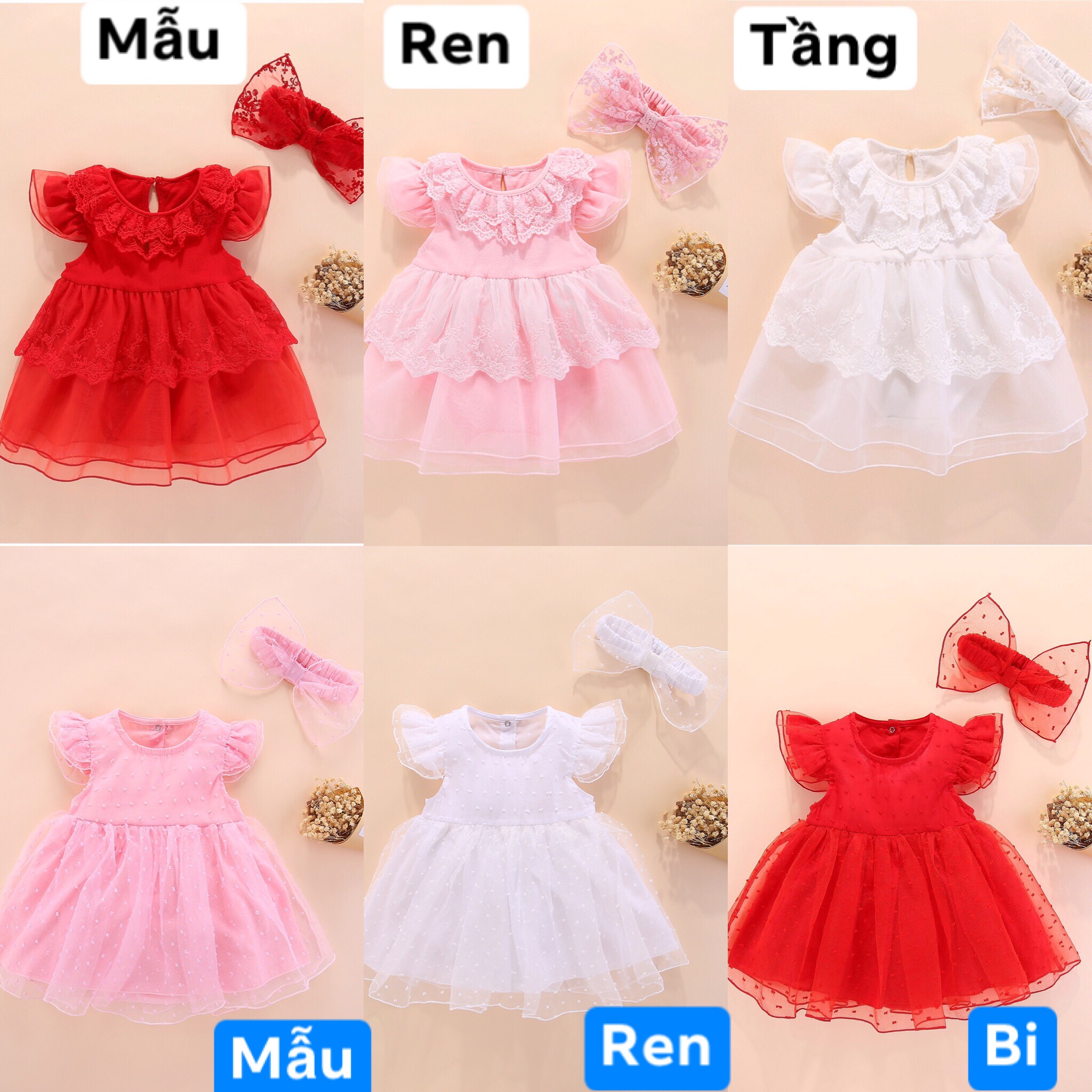 Set body váy ren công chúa kèm turban cho bé gái - hàng cao cấp