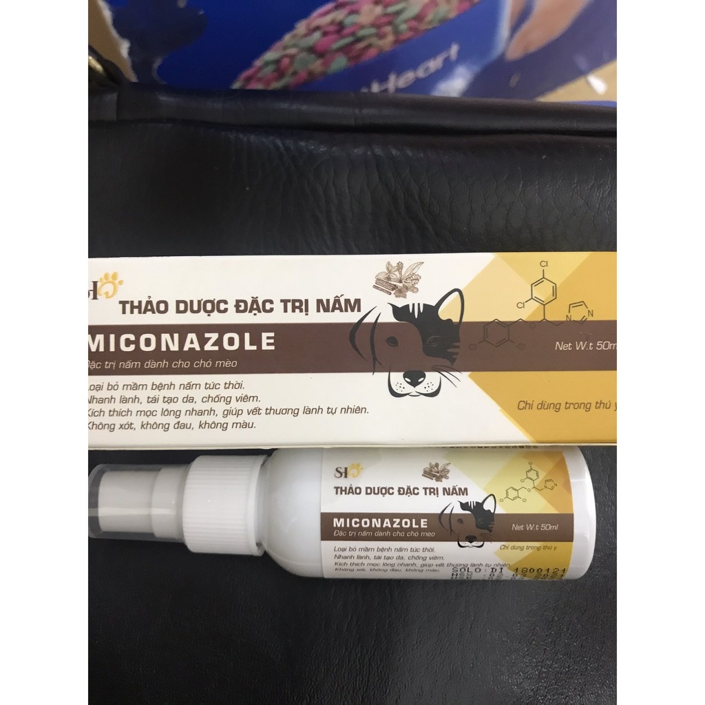 {HOT} Thảo dược xử lý nấm Miconazole cho chó mèo và thú cưng 50ml