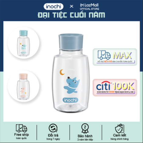 Bình nước trẻ em Goki Planet 350ml inochi - bình nước cho bé - bình nước - bình uống nước cho bé - bình uống nước đựng nước - bình nước giữ nhiệt lạnh nước ép