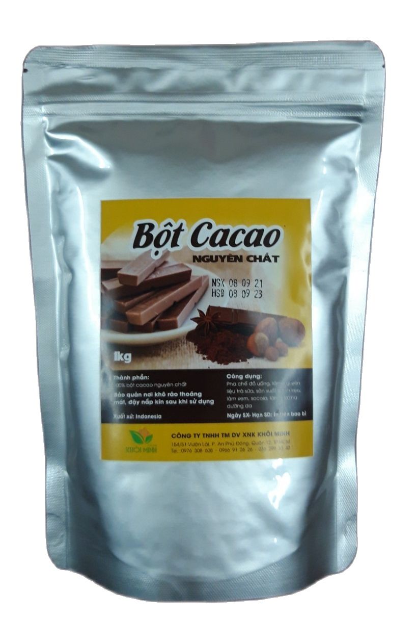 1kg Bột ca cao nguyên chất Indonesia thơm ngon