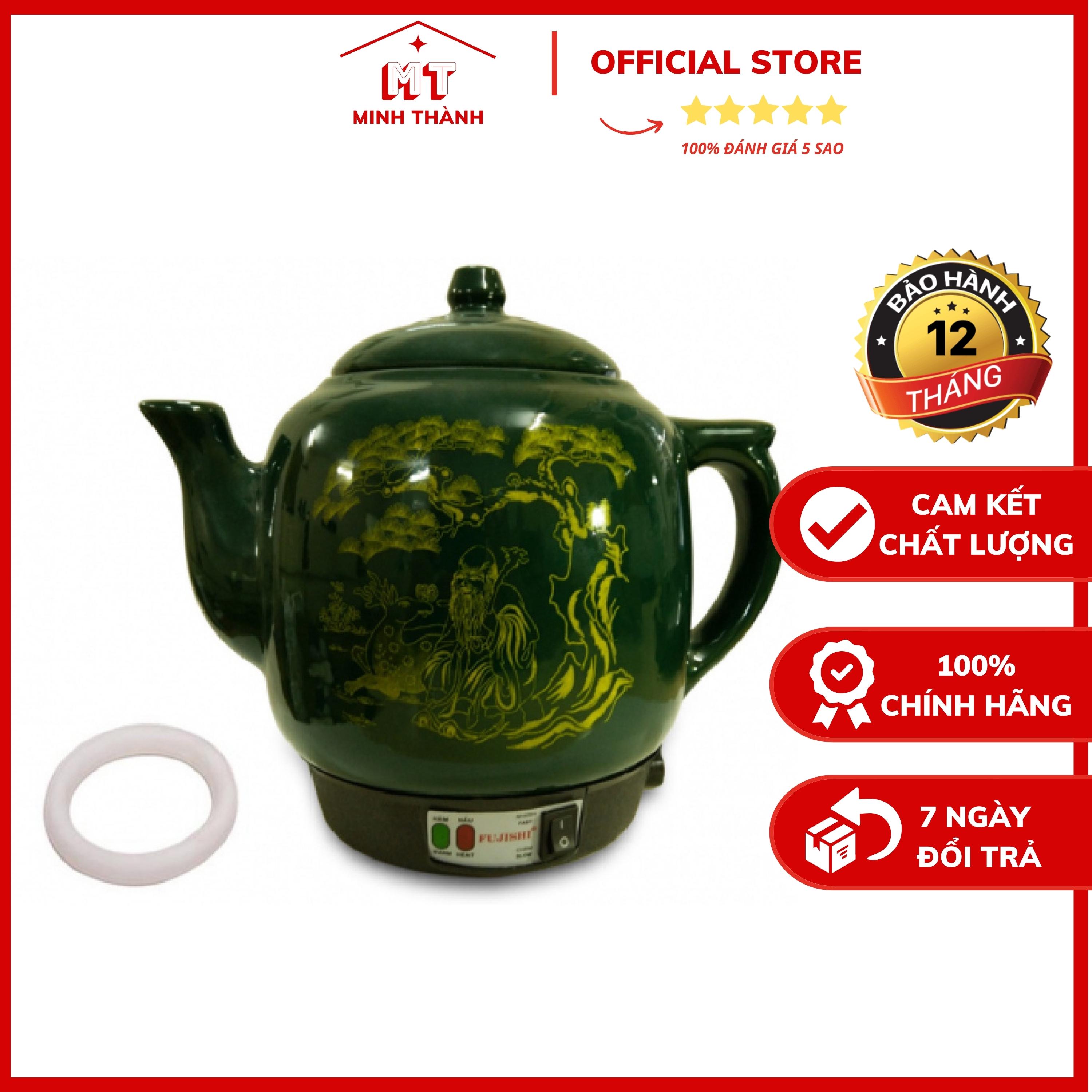 Ấm sắc thuốc điện gốm bát tràng Fujishi 3.2 lít HK-066 _ ấm sắc thuốc an toàn và tiết kiệm điện- Minh Thành Store