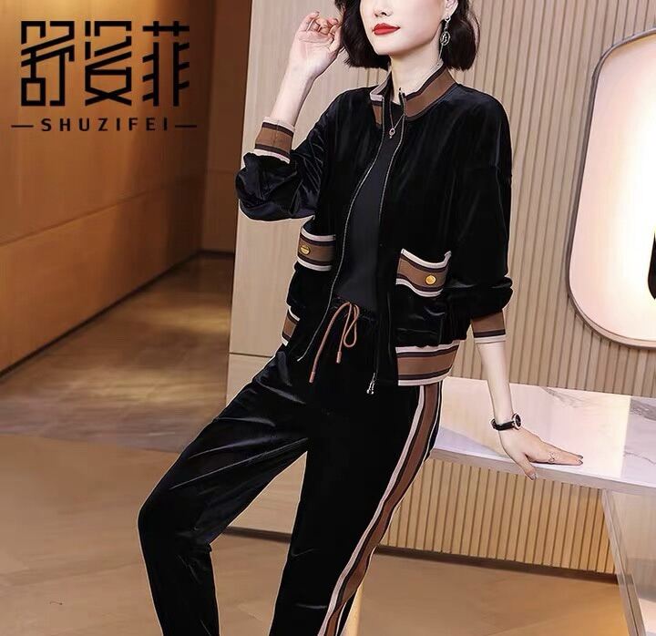 Bộ Đồ Nhung Nữ Cao Cấp.Bộ đồ thể thao nhung siêu sang.Bộ Nhung Nữ Thể Thao phong cách.
