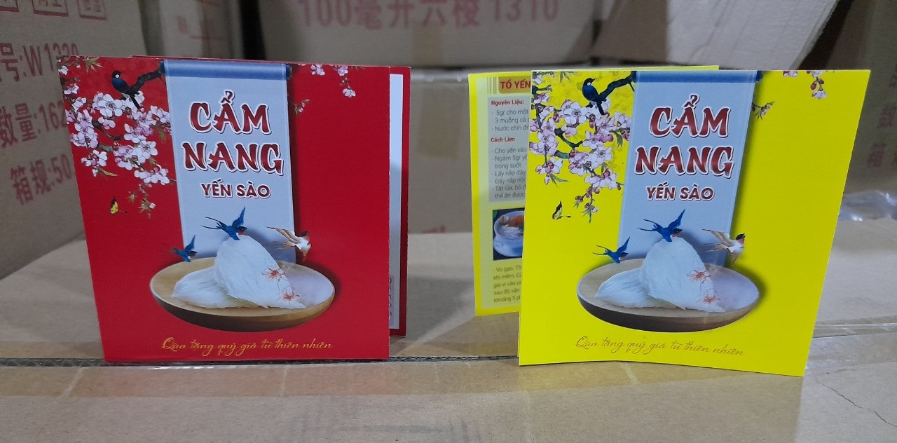 Tờ gấp cẩm nang Yến sào 8 trang