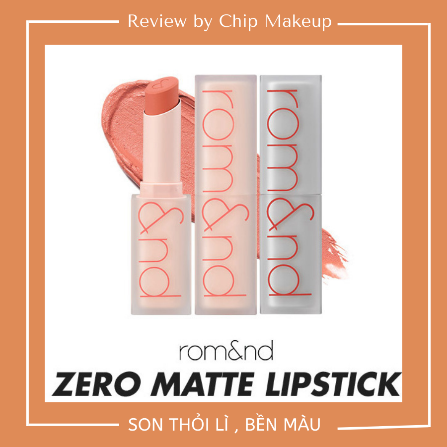 Son Thỏi Siêu Mịn Romand New Zero Matte Lipstick - Chính Hãng