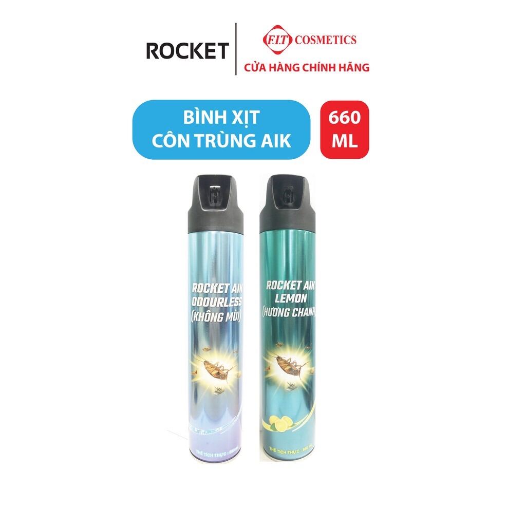 Xịt muỗi xịt côn trùng Rocket chai lớn 660ml - An toàn cho mọi lứa tuổi