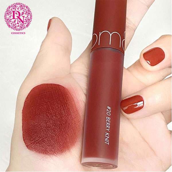 Son kem lì romand zero velvet tint màu 20