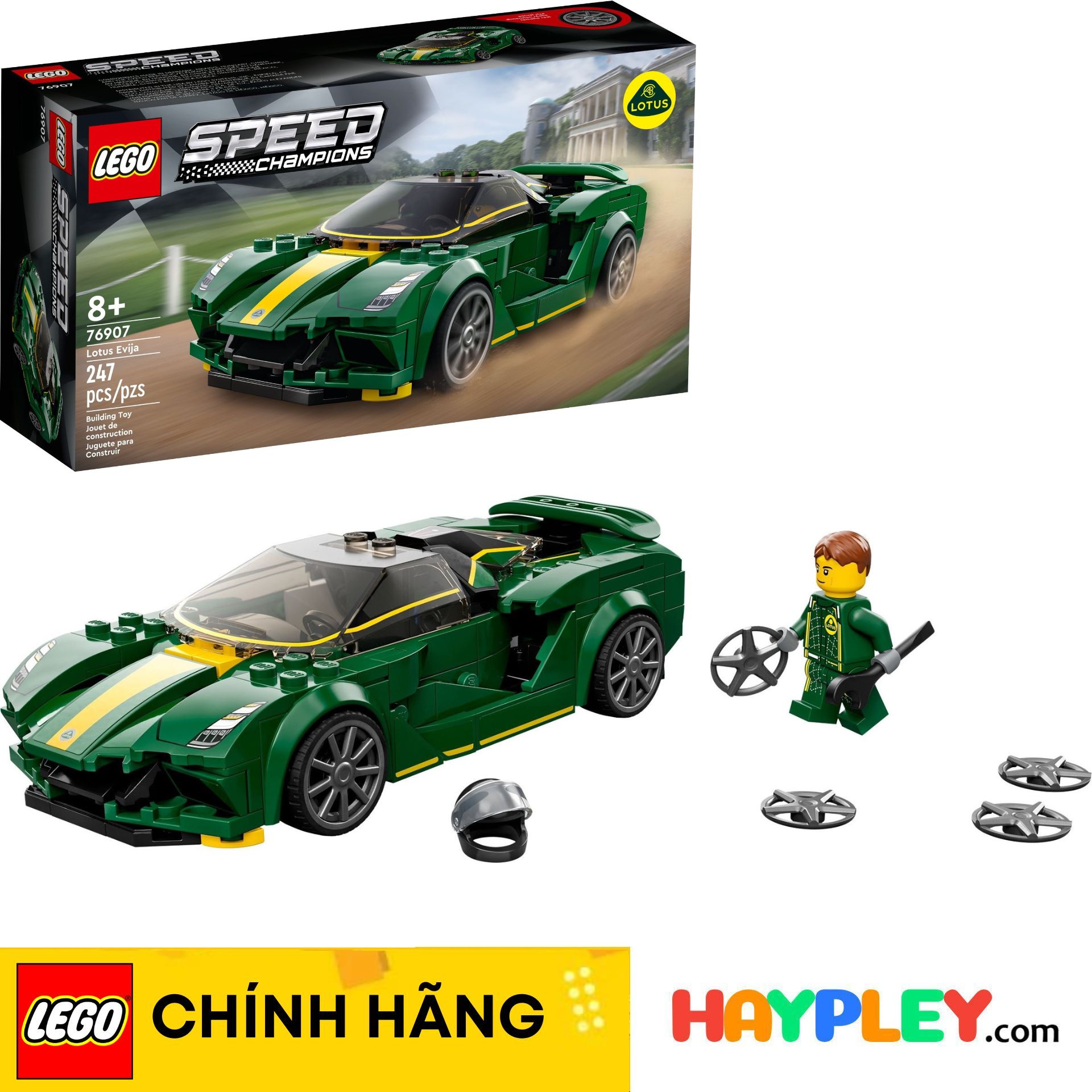 Lego speed champions 76907 city: siêu xe lotus evija