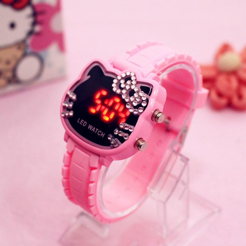[HCM]Đồng hồ trẻ em hello kitty dành cho bé gái