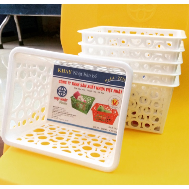 [SIÊU TIẾT KIỆM] COMBO 2 KHAY NHỰA ĐA NĂNG NHẬT BẢN 15X12cm (HÌNH VUÔNG)