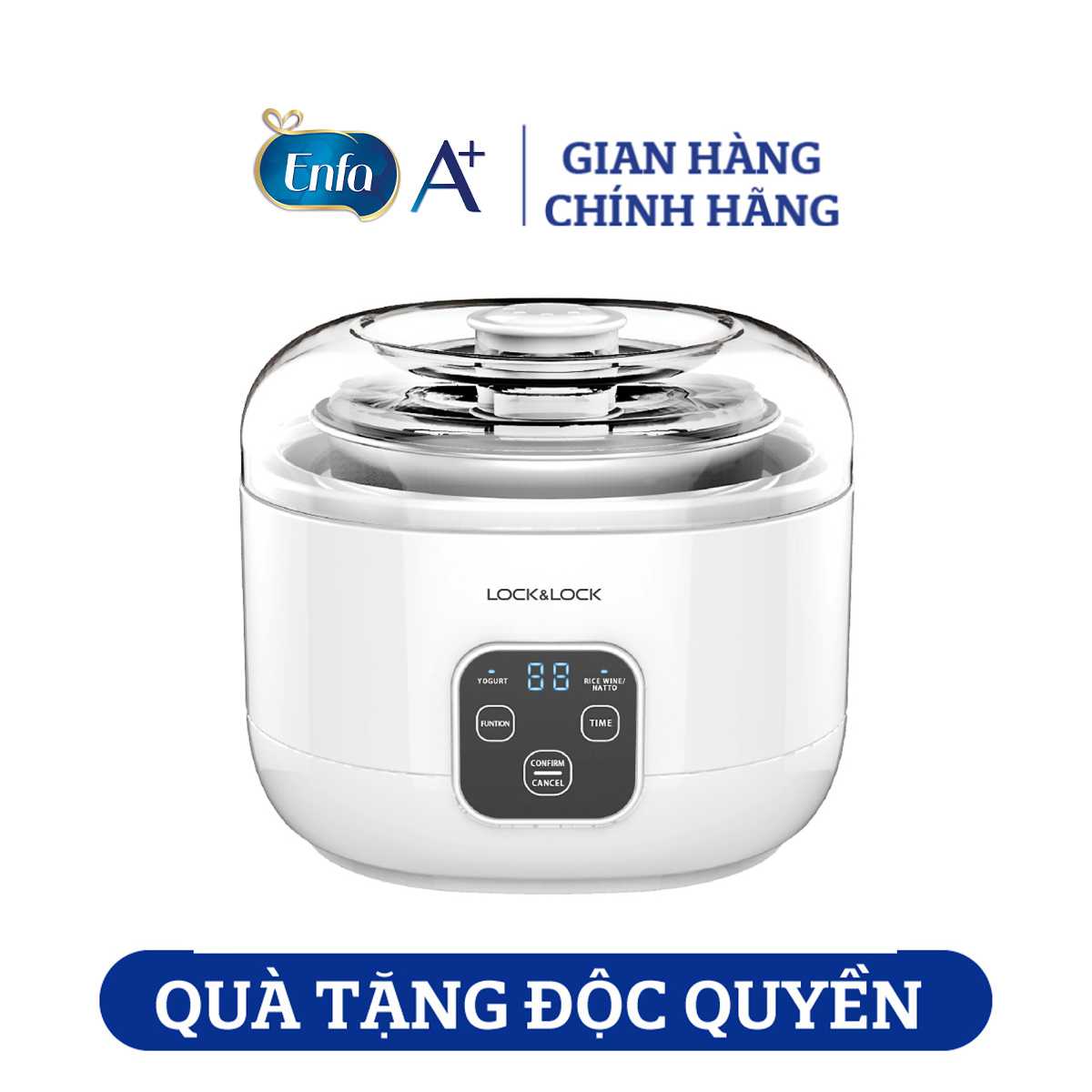 [Quà tặng không bán] Máy Làm Sữa Chua Lock&Lock EJY211