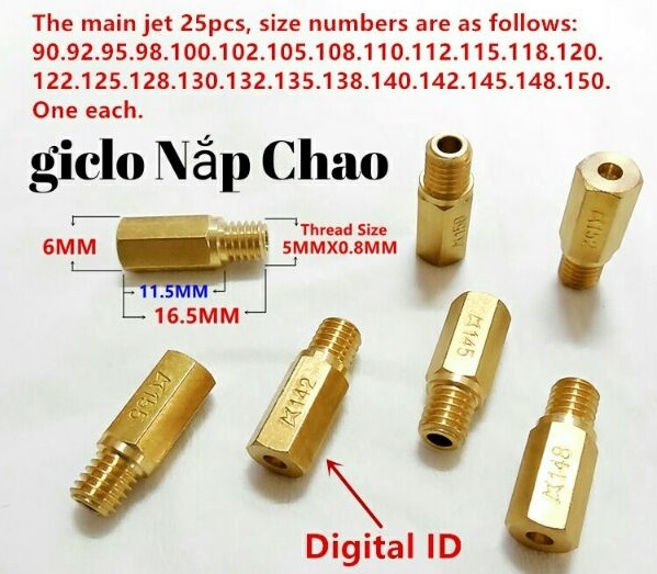 Béc Chính Ga Dẹp / Giclo chính ga dẹp