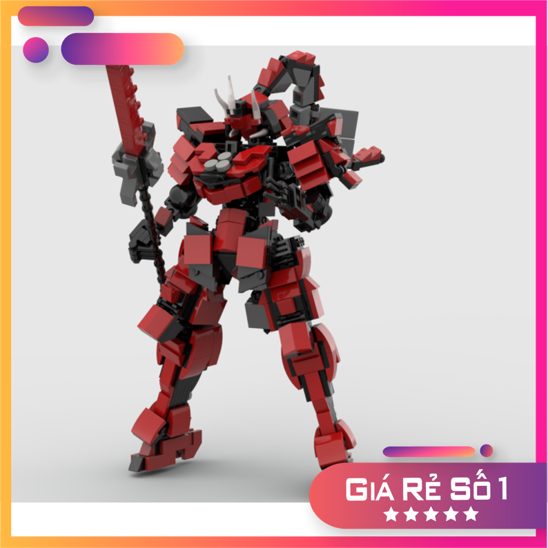 Le go đồ chơi lắp ráp robot mech samurai