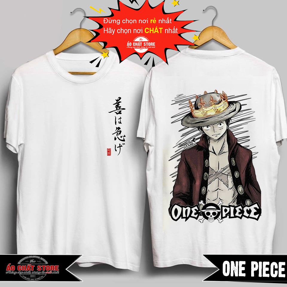 [HCM]??Siêu Rẻ??Áo thun One Piece Luffy đẹp siêu ngầu giá rẻ  Áo Phông Luffy Mũ Rơm Siêu Đẹp (Ảnh thật)
