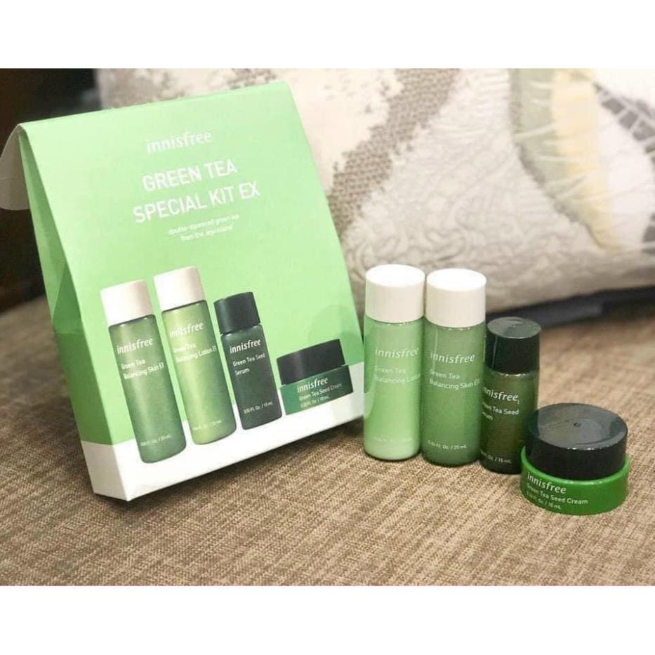 Bộ Dưỡng Ẩm Da Innisfree Green Tea Special Kit EX (4 món)