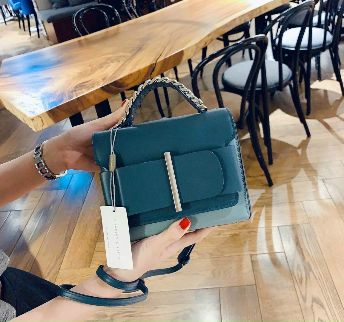 Hàng Đẹp - Túi CnK Nơ Đẹp Xuất sắc full Tag TKS190