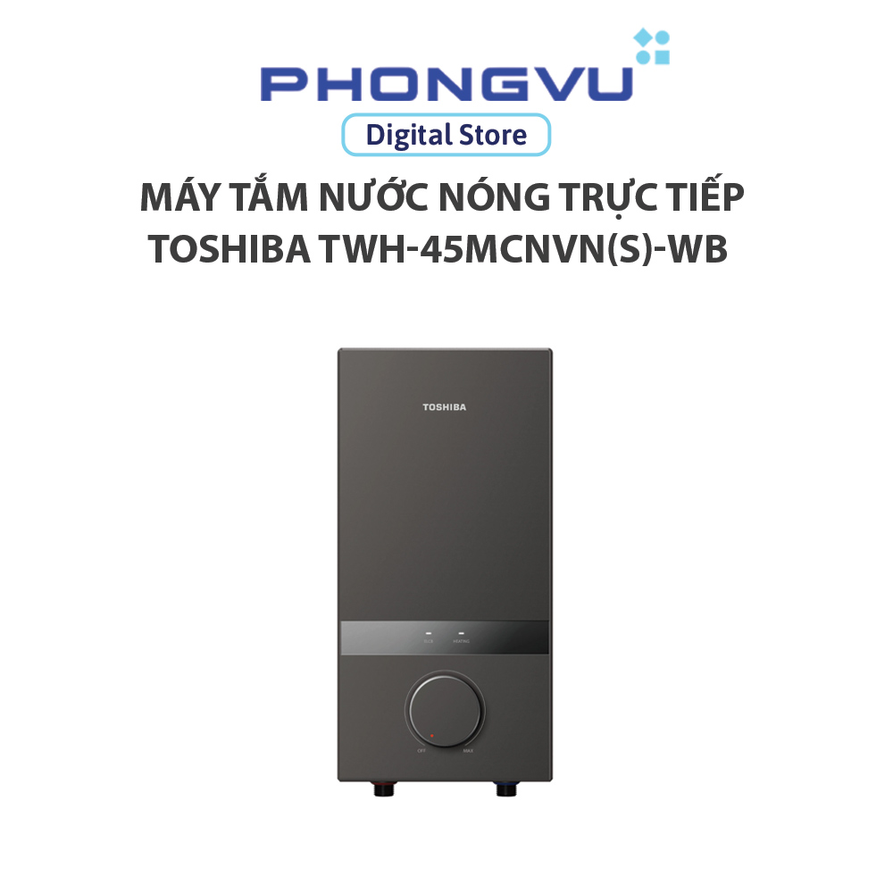 Máy tắm nước nóng trực tiếp Toshiba TWH-45MCNVN(S)-WB (Xám) - Bảo hành 24 tháng