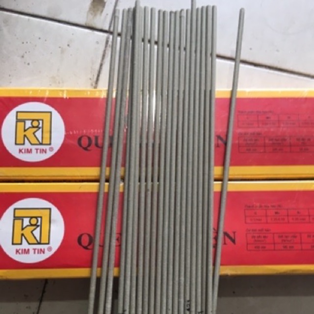 10 cây que hàn sắt Kim Tín 2.5 ly - 3.2 ly chất lượng đảm bảo an toàn đến sức khỏe người sử dụng cam kết hàng đúng mô tả
