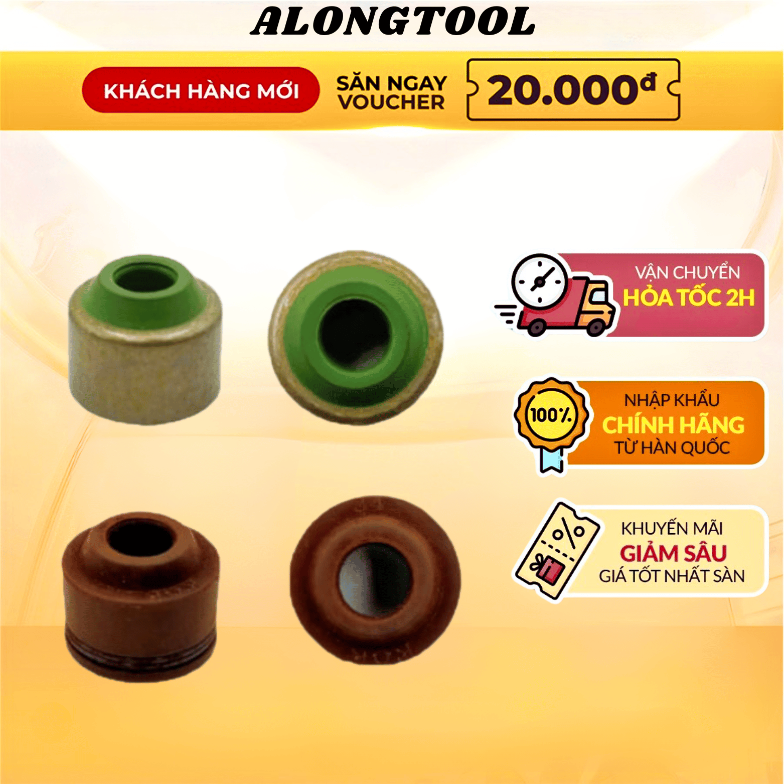 Phớt gít supap xe máy alongtool hàng zin honda - yamaha alongtool