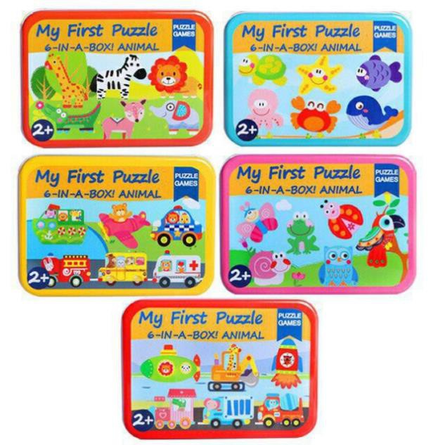 My first puzzle 6 mảnh hộp sắt