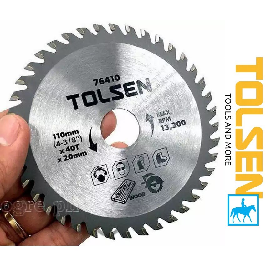 Lưỡi đĩa cưa cắt gỗ cưa gỗ 110mm tolsen 76410