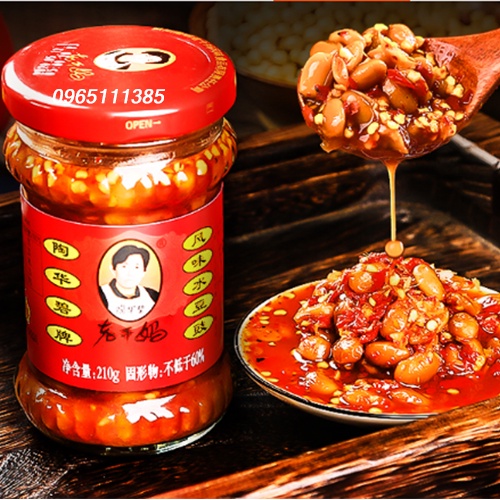 Ớt chưng dầu laoganma đậu cay 210g️️freeship️️ nội địa tq
