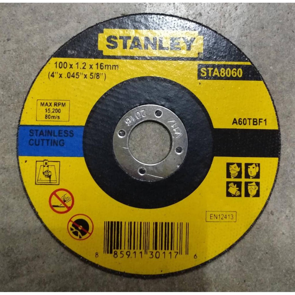 100 x 1.2 x 16 đá cắt inox sta8060 stanley sta8060