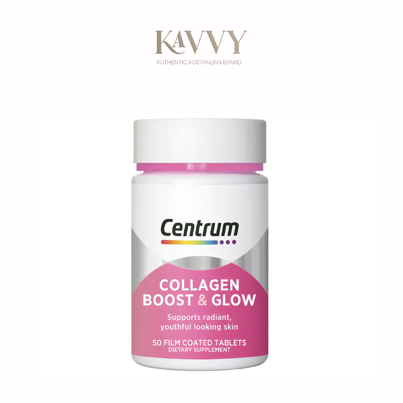 Viên uống Centrum Collagen Boost & Glow - Hộp 50 viên KAVVY