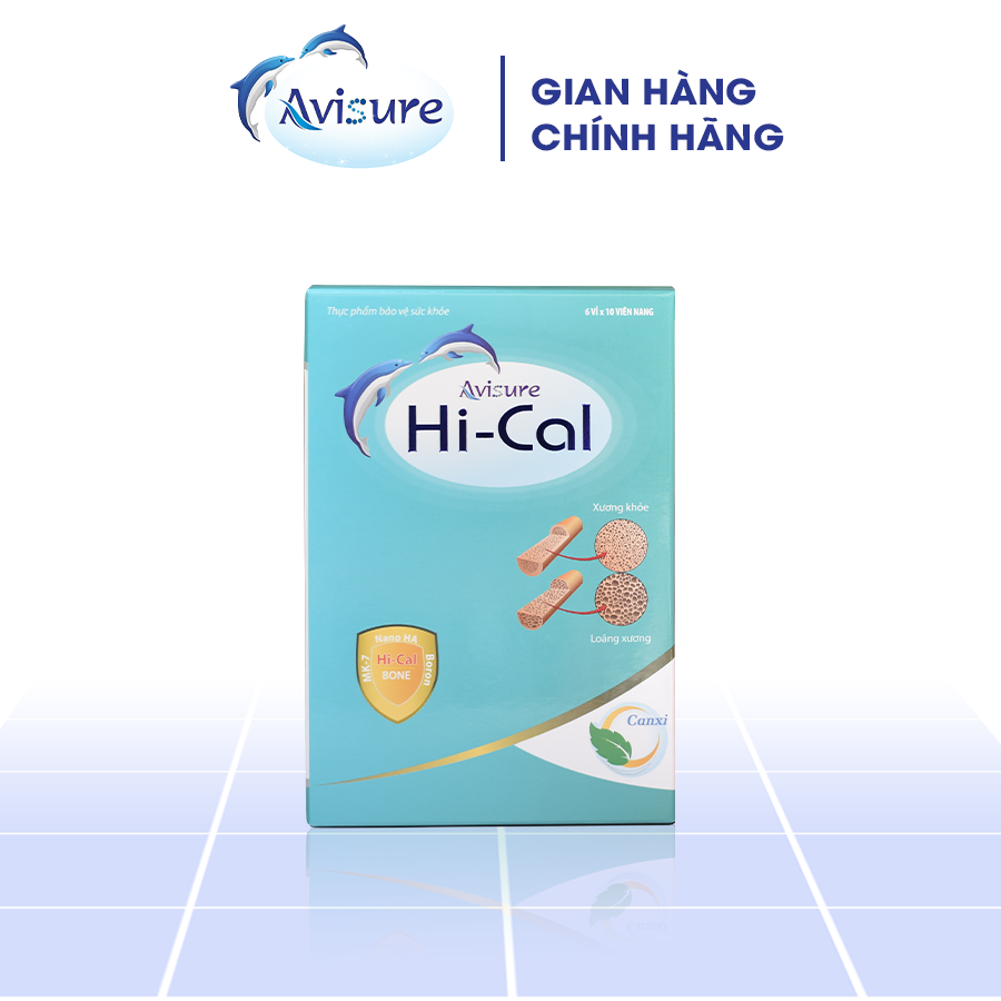 Canxi cho bà bầu Avisure Hical, canxi nano cho bà bầu, sau sinh, người cao tuổi 20 viên