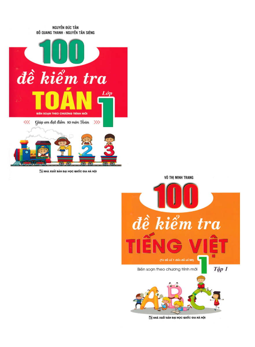 Combo 100 đề kiểm tra toán - tiếng việt lớp 1
