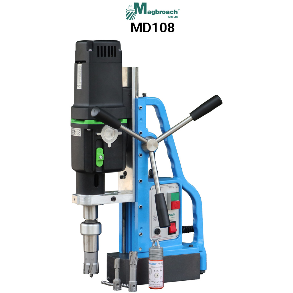 Magbroach MD108 magnetic drill with high capacity for 100mm core drilling