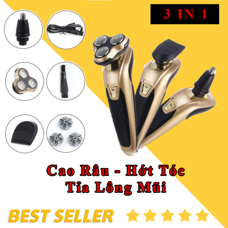 Máy cạo râu đa năng lingke fs 3188 cao cấ dao cạo râu đa năng lingke 3188 - 3 trong 1 máy cạo râu lingke fs-3188 tông đơ kiêm máy cạo râu lingke fs-3188