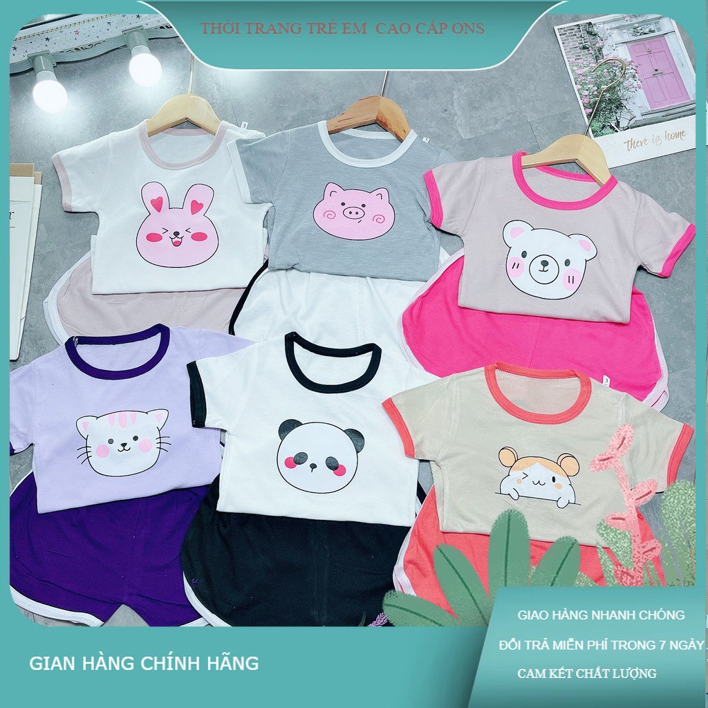4kg - 18kg bộ cộc tay cho bé 💖💖 bộ cộc tay hình thú cho bé gái/ bé trai mb 015