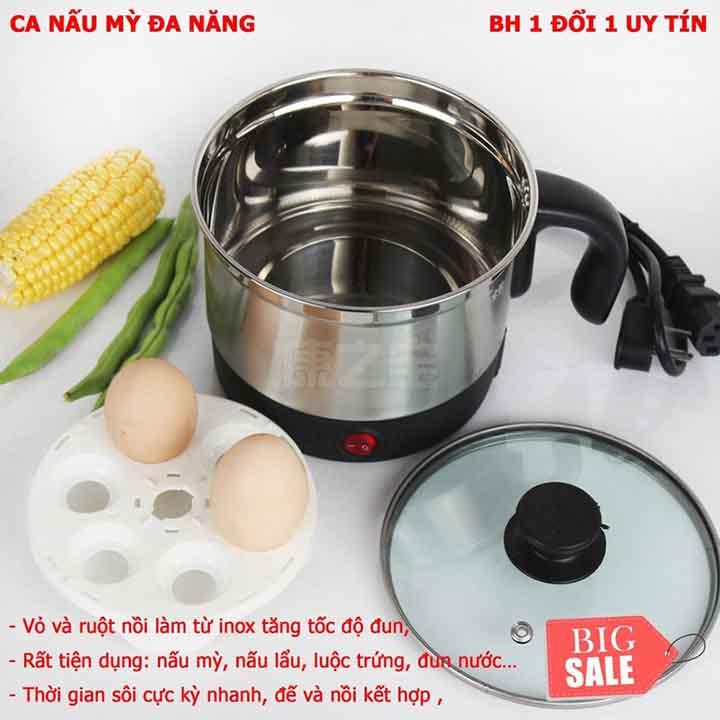 (hàng hot giá rẻ) nồi lẩu mini  nồi nấu mì siêu tốc hâm cháo em bé nhanh