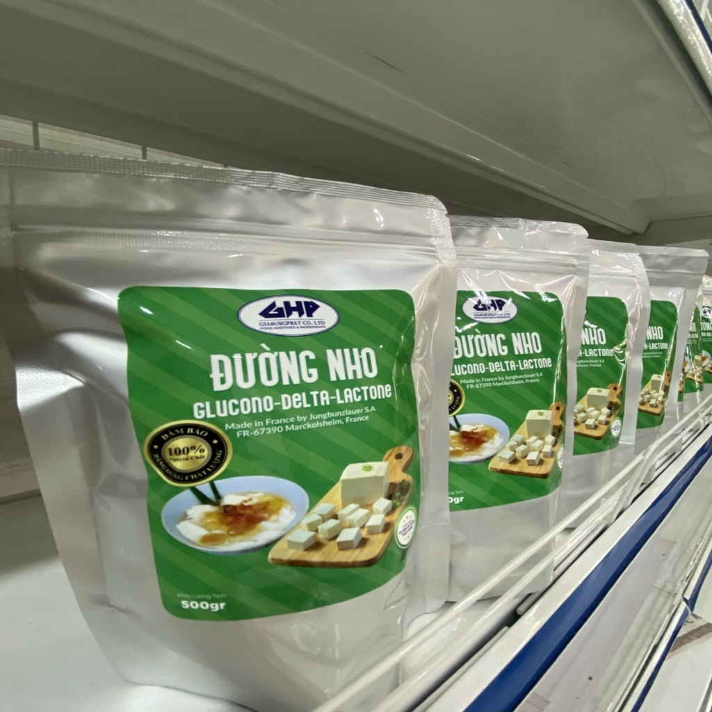 500Gram Đường nho Pháp - Đường nho Pháp GDL gói 500gr, đóng gói theo tiêu chuẩn An toàn Thực phẩm.