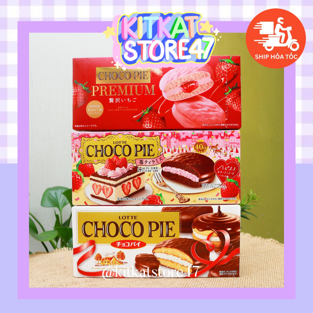 [ 3 VỊ ] BÁNH CHOCOPIE LOTTE - HÀNG NỘI ĐỊA NHẬT BẢN